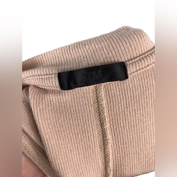 ATM Blush Nude Pink Super Soft Ribbed Sleeveless Bodysuit - Picture 5 of 7